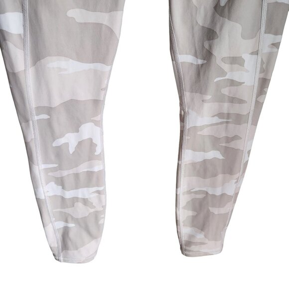 Athleta Women's Small Beige Tan Camo Contender 
 7/8 Tight Zip Pockets, size S - Picture 3 of 12